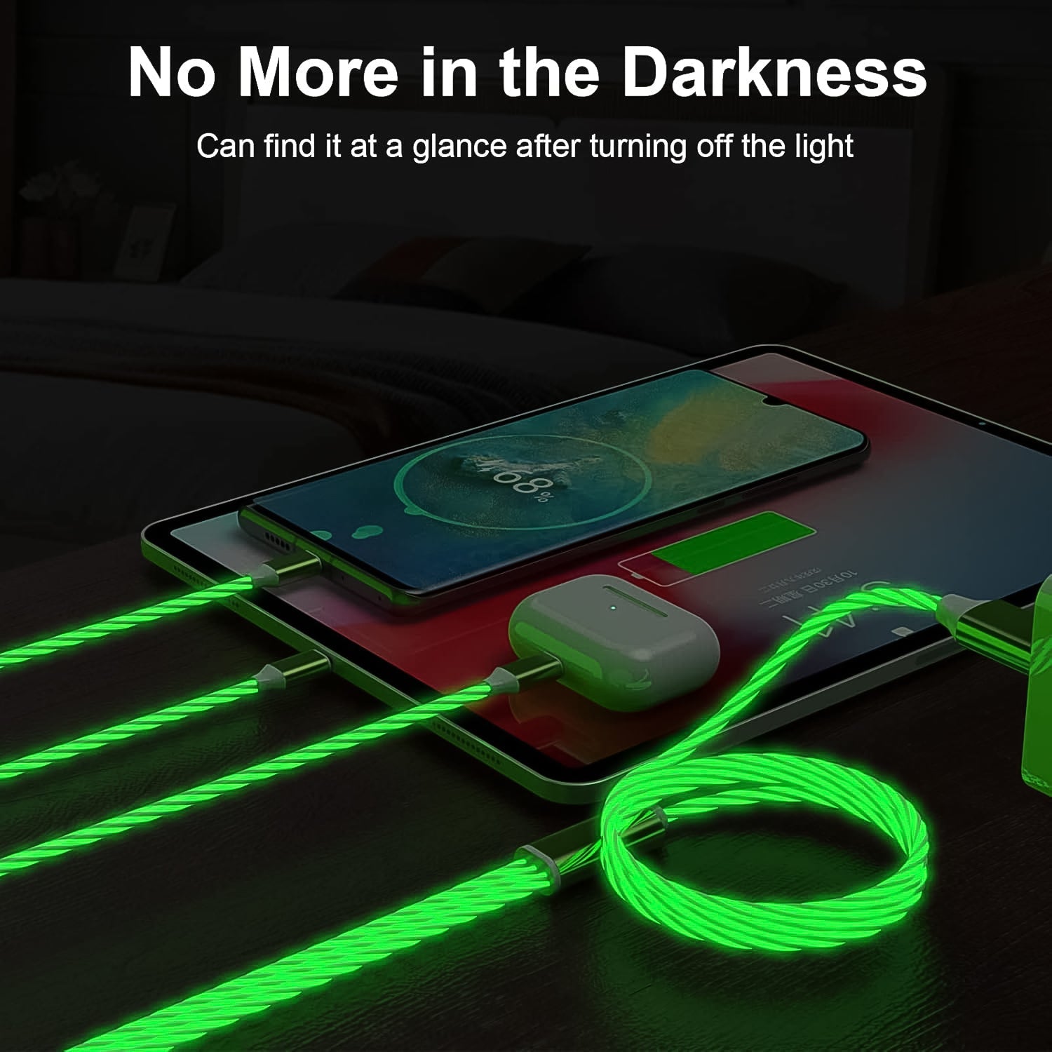 3 in 1 Charging Cable Light Up Fast Charger Multi Charging Cable (1 Pc) 3 in 1 Charging Cable Light Up Fast Charger Multi Charging Cable (1 Pc)